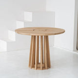 Table ronde VASO, diamètre 100 cm, chêne,