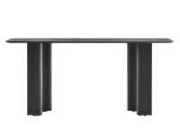 Console Curtain - Chêne teinté noir graphite