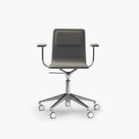 Chaise de bureau Laia Dossier standard avec bras piètement roulettes