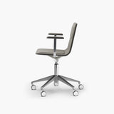 Chaise de bureau Laia Dossier standard avec bras piètement roulettes