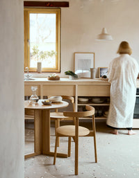 Table ronde Trefoil Ø75 -  Chêne