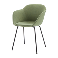 Fauteuil avec piètement à 4 pieds (coque tapissée tendue)