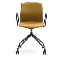 Chaise giratoire avec accoudoirs à roulettes Kabi Swivel