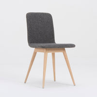 Chaise Ena chêne - tissu anthracite