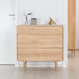 Commode 3 tiroirs Fawn chêne