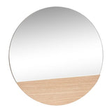 Crescent Miroir mural Ronde Naturel
