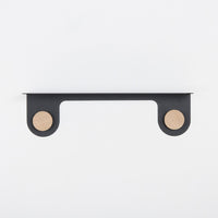 Etagère murale Hook chêne - noir 50 cm