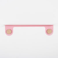 Etagère murale Hook chêne - rose 60 cm