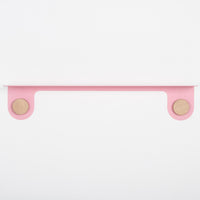 Etagère murale Hook chêne - rose 70 cm