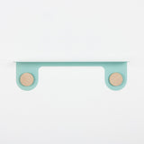 Etagère murale Hook chêne - vert 50 cm