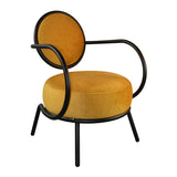 Fauteuil Joséphine - Fauteuil en métal et tissu design