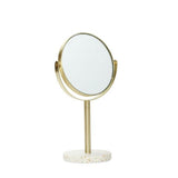 Pamper Miroir de table Laiton/Terrazzo