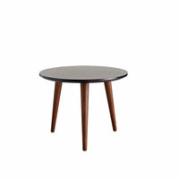 Table Stylo Ø45 Placage Chêne Noir