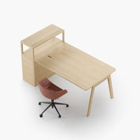Table de co-working Heldu Simple avec rangement