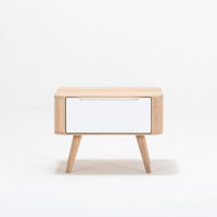 Table de nuit 55 Ena chêne - blanc